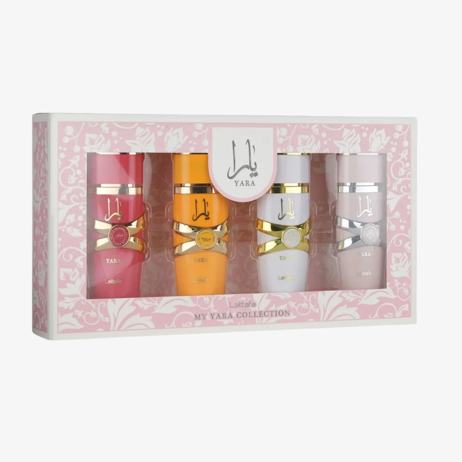 Lattafa My Yara Collection EDP Gift Set, 4×25 mL – Women Mini Collection wholesale fragrance - Bulk Depot LLC