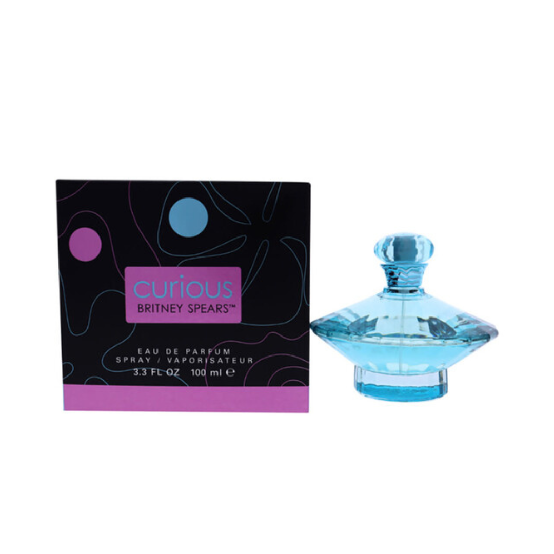 Britney Spears Curious Eau De Parfum 3.3 oz bottle, airy floral fragrance.