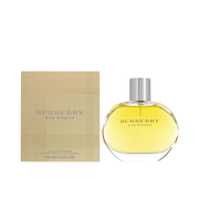 Burberry Classic Eau De Parfum 3.3 oz bottle, fruity-floral woody fragrance.