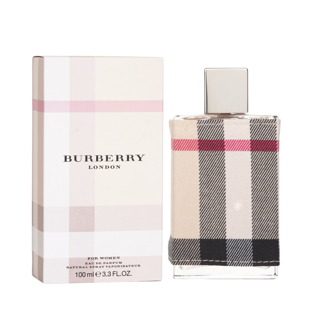Burberry London Eau De Parfum 3.3 oz bottle, floral fresh fragrance for women.