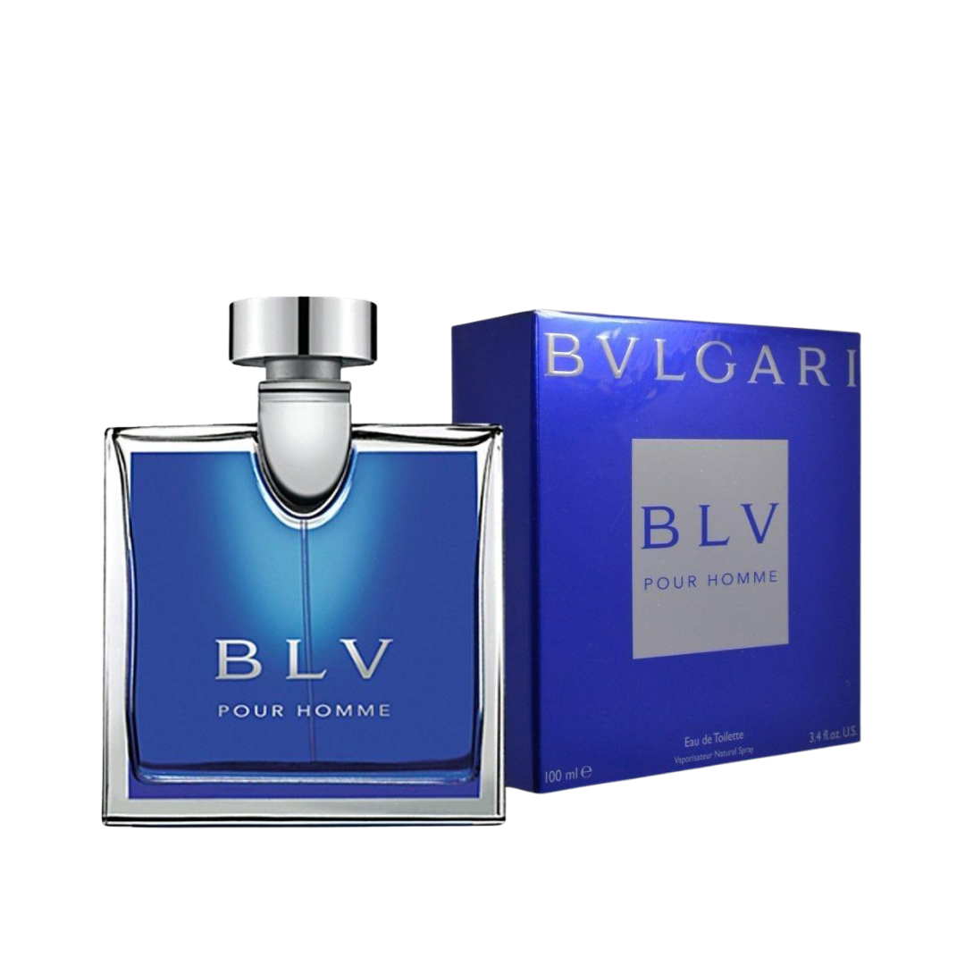 Bvlgari Blv Pour Homme Eau De Toilette 3.4 oz bottle, woody spicy fragrance for men.