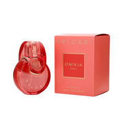 Bvlgari Omnia Coral Eau De Toilette 3.4 oz bottle, vibrant floral‑fruity fragrance for women.