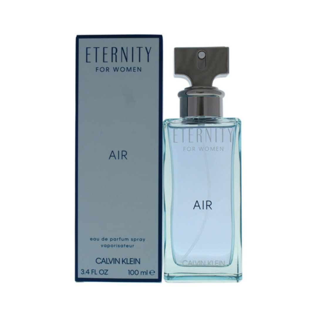 Calvin Klein Eternity Air Eau De Parfum 3.4 oz bottle, fresh floral fruity fragrance for women.