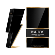 Carolina Herrera Bad Boy Eau De Toilette Spray, 3.4 oz (100 mL) bottle.