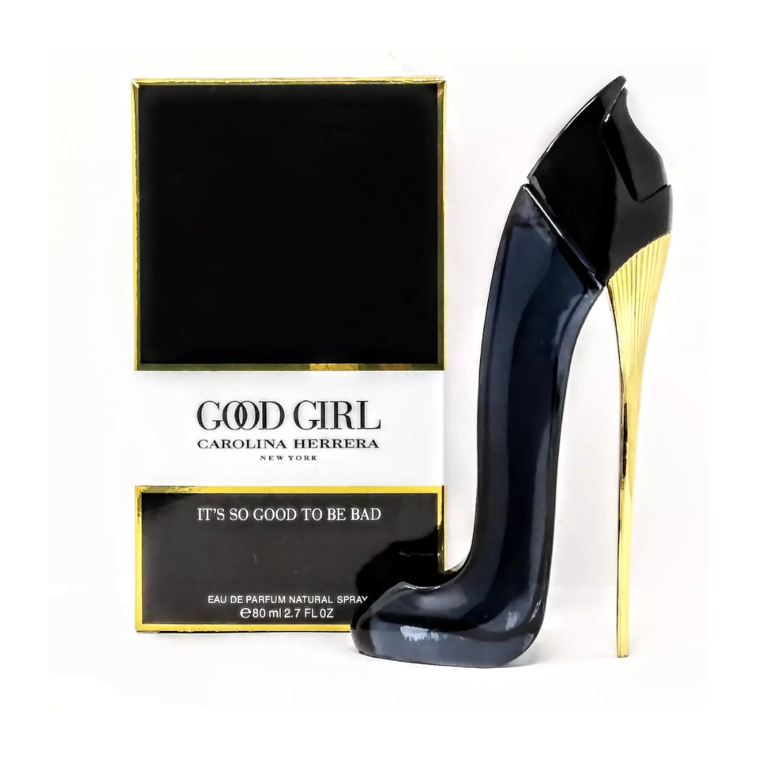 Carolina Herrera Good Girl Eau De Parfum Spray, 2.7 oz (80 mL) bottle.