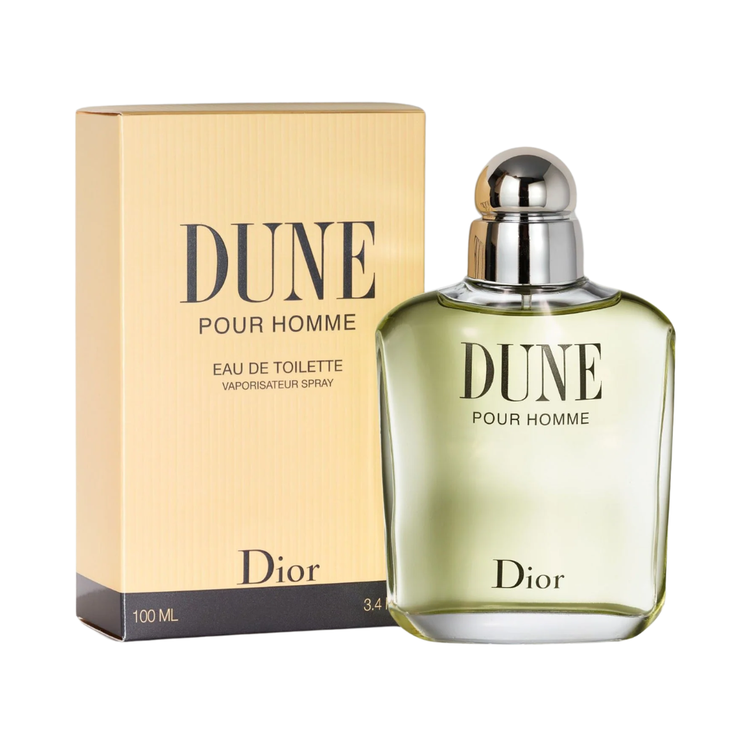 Christian Dior Dune Pour Homme EDT 3.3 oz bottle, Woody Floral Musk