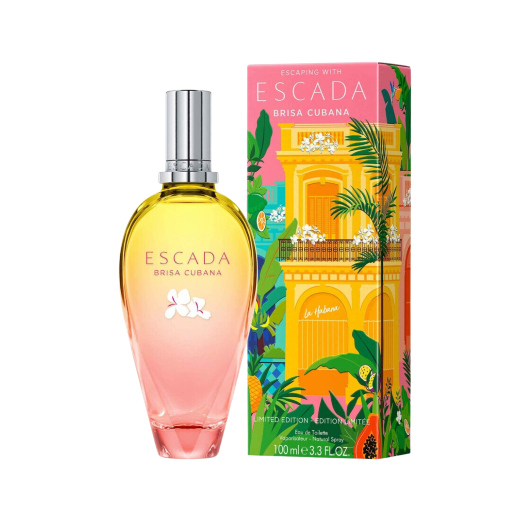 "Escada Brisa Cubana Eau De Toilette, 3.3 oz women’s citrus aromatic fragrance"