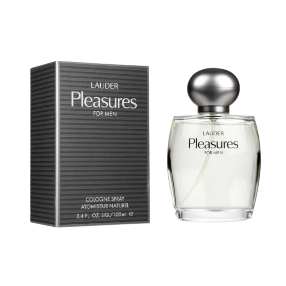 "Estee Lauder Pleasures For Men Cologne Spray, 3.4 oz men’s aromatic spicy fragrance"