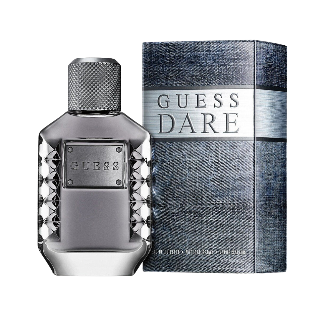 Guess Dare Eau De Toilette Spray for Men, 3.4 oz bottle.