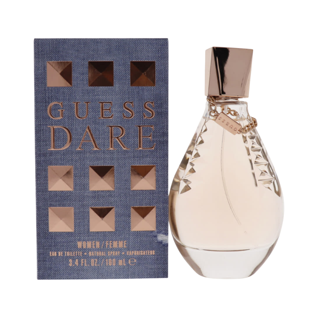 Guess Dare Eau De Toilette Spray for Women, 3.4 oz bottle.