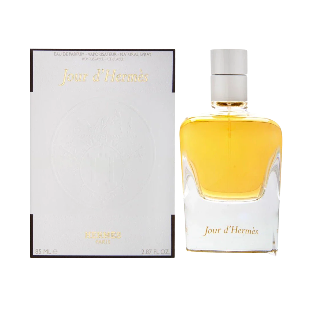 "Hermès Jour d'Hermès Eau De Parfum Spray, 2.87 oz for women, floral fresh fragrance"