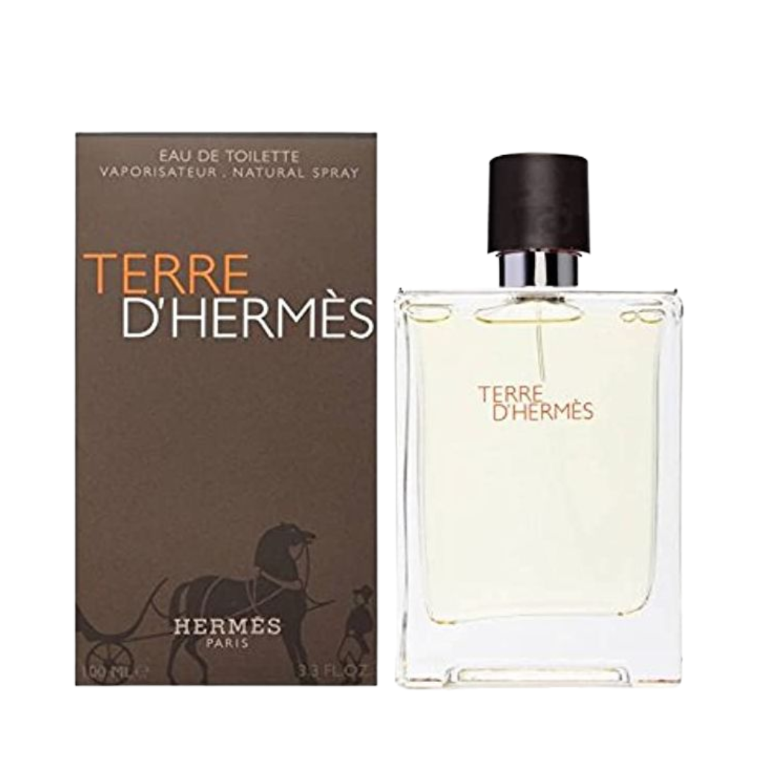 "Hermès Terre d'Hermès Eau De Toilette Spray, 3.3 oz men’s woody spicy fragrance"