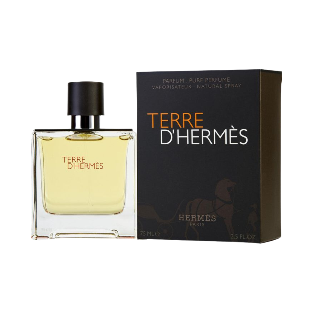 "Hermès Terre d'Hermès Parfum, 2.5 oz men’s woody spicy fragrance"