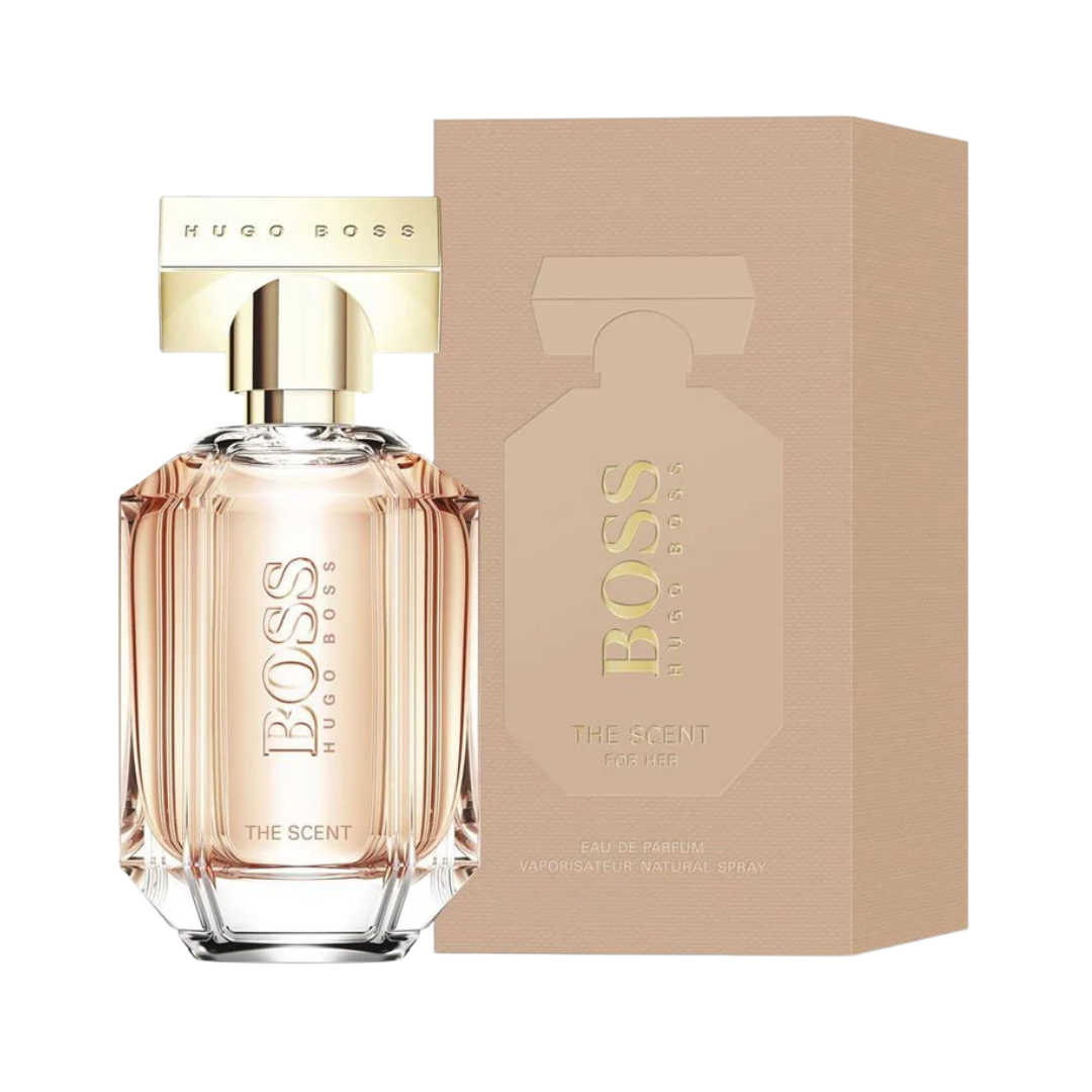 "Hugo Boss Boss The Scent for Her Eau De Parfum, 3.3 oz feminine floral gourmand fragrance"