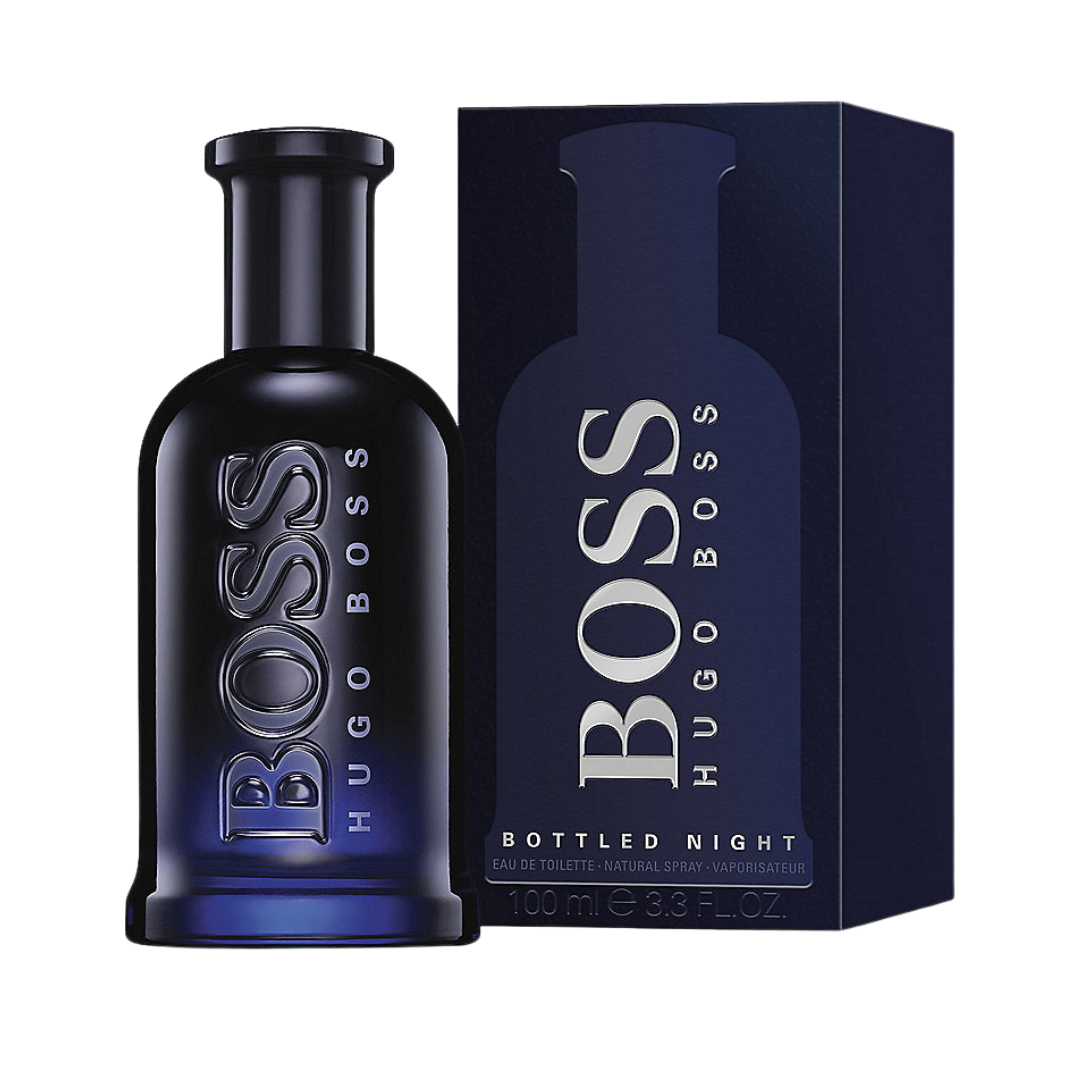 "Hugo Boss Boss Bottled Night Eau De Toilette, 3.4 oz men’s woody aromatic fragrance"