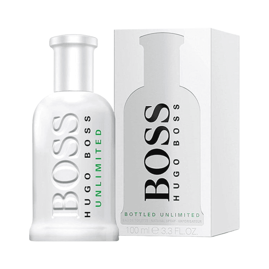 "Hugo Boss Bottled Unlimited Eau De Toilette, 3.4 oz men’s fresh energizing fragrance"