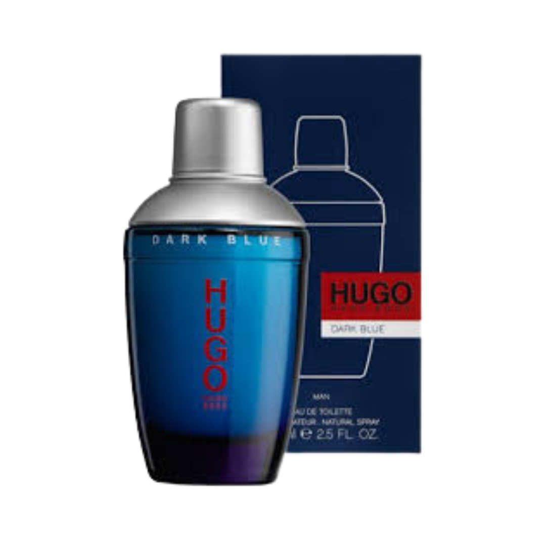 "Hugo Boss Dark Blue Eau De Toilette, 2.5 oz men’s oriental spicy fragrance"