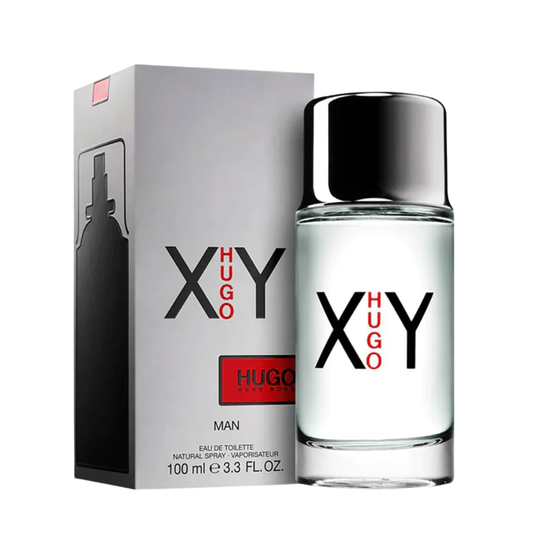 "Hugo Boss Hugo XY Eau De Toilette, 3.4 oz men’s woody aromatic fragrance"