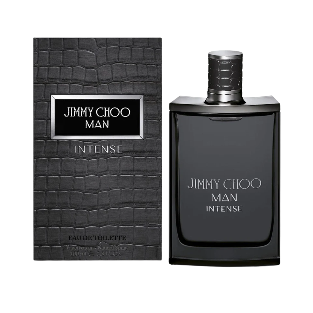 "Jimmy Choo Man Intense Eau De Toilette, 3.4 oz men’s fresh woody aromatic fragrance"