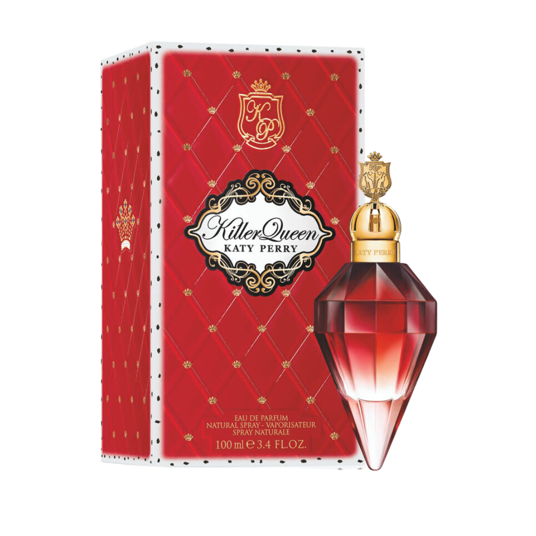 "Katy Perry Killer Queen Eau De Parfum, 3.4 oz women’s floral fruity gourmand fragrance"