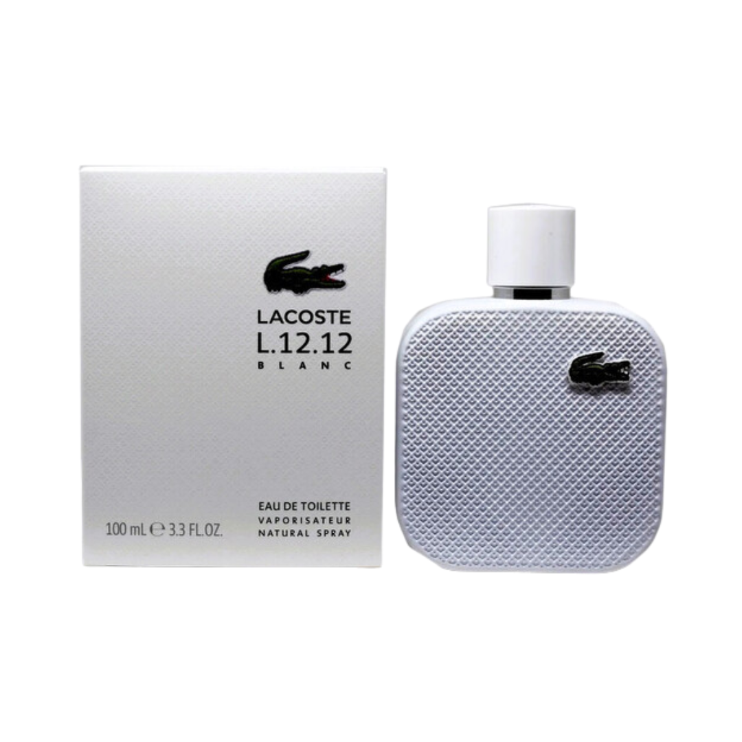 Lacoste L.12.12 Blanc Eau De Toilette 3.4 oz for Men