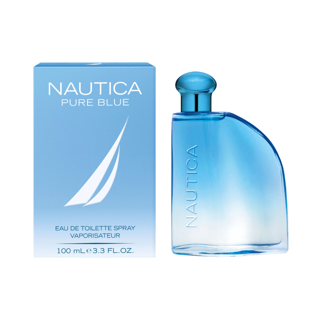 Nautica Pure Blue Eau De Toilette Spray for Men 3.3 oz bottle