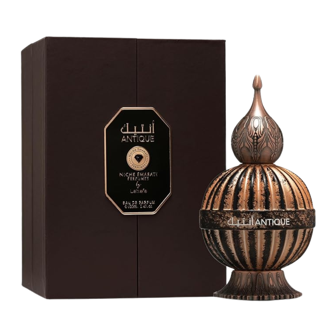Lattafa Niche Emarati Antique Eau De Parfum Spray for Unisex, 3.4 oz (100 mL)