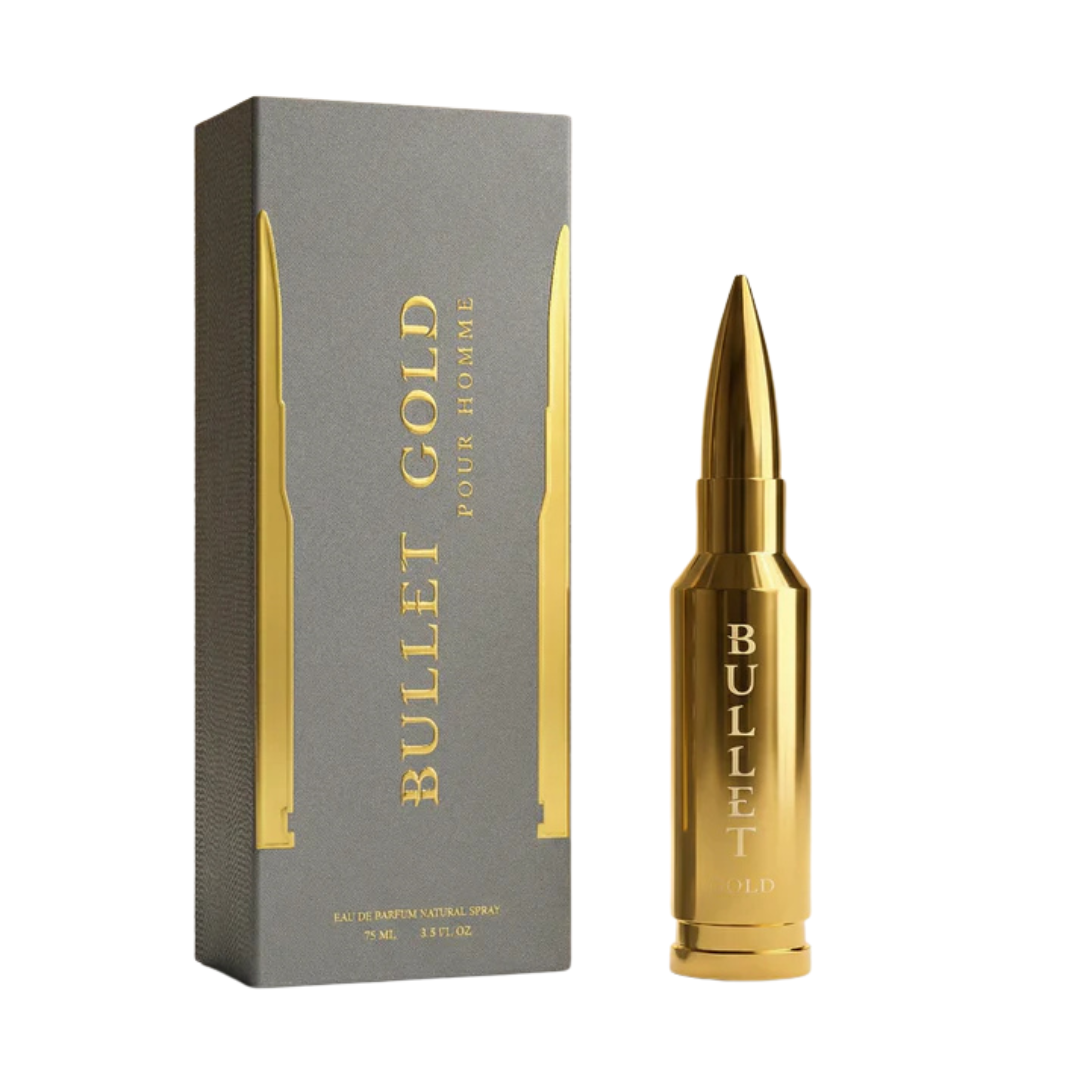 Bharara Beauty Bullet Gold Pour Homme Eau De Parfum Spray for Men, 2.5 oz (75 mL)