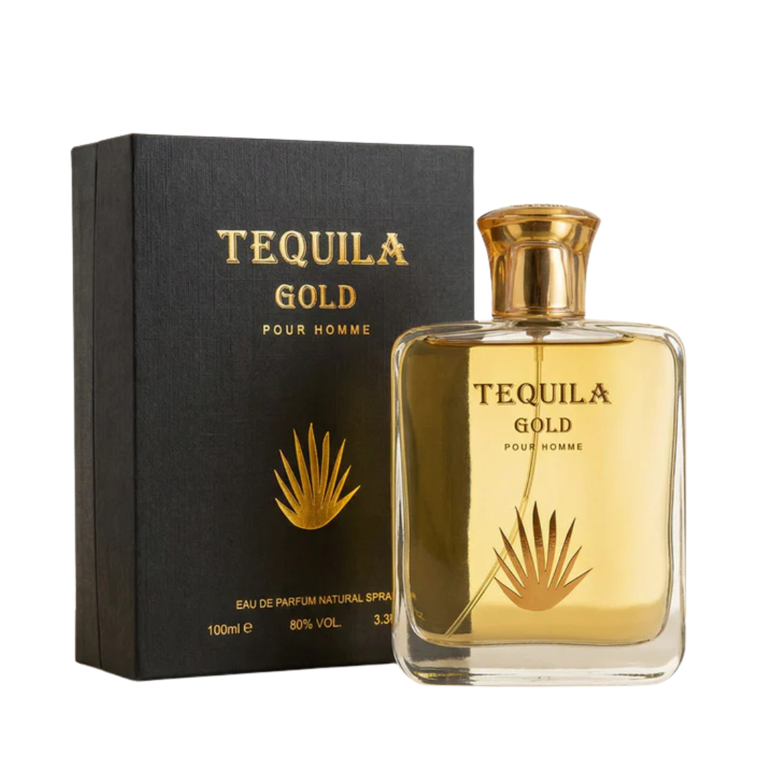 Bharara Beauty Tequila Gold Pour Homme Eau De Parfum Spray for Men, 3.3 oz (100 mL)