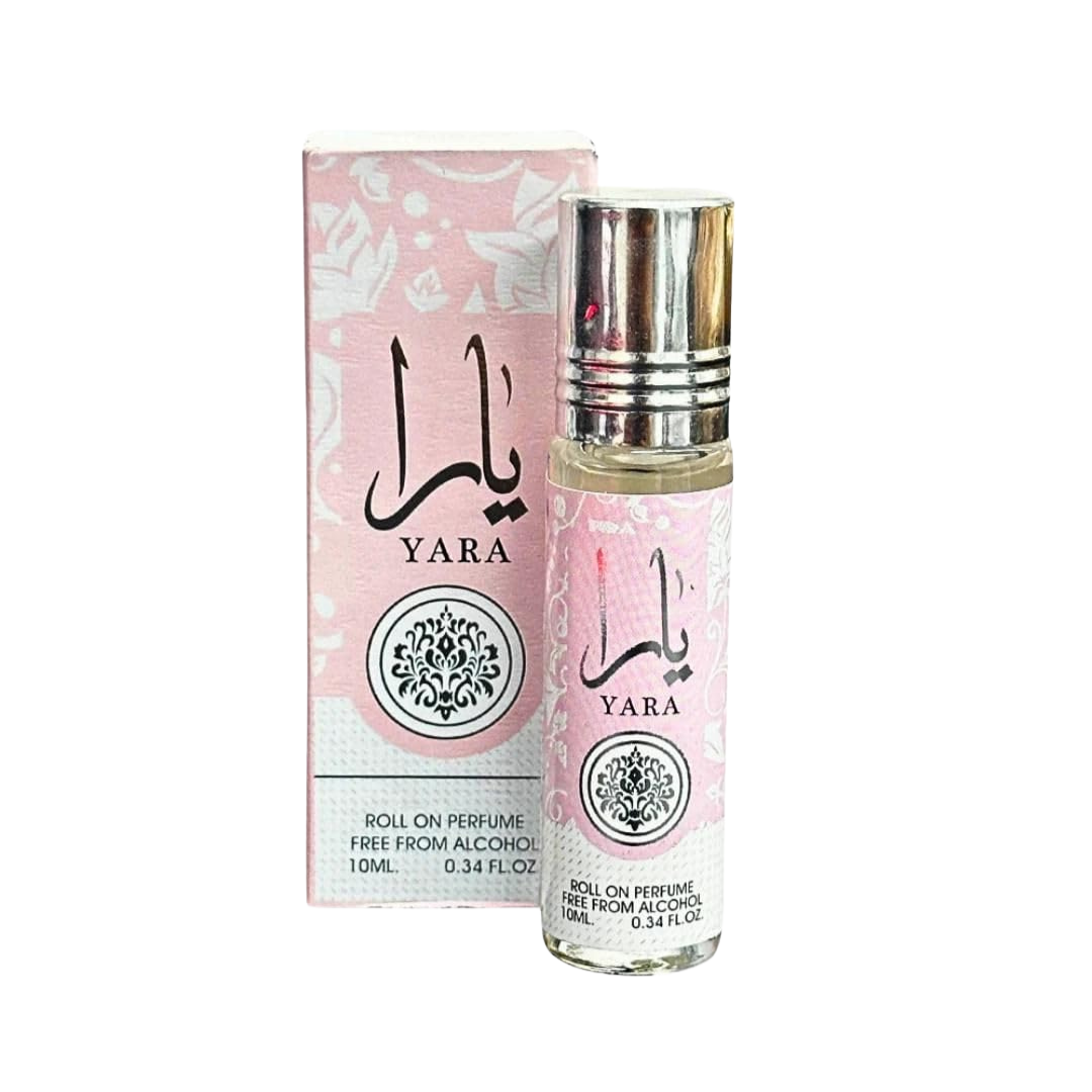 Ard Al Zaafaran Yara Roll On Parfum Oil, 10 mL  (0.34 oz) Each, Pack of 12