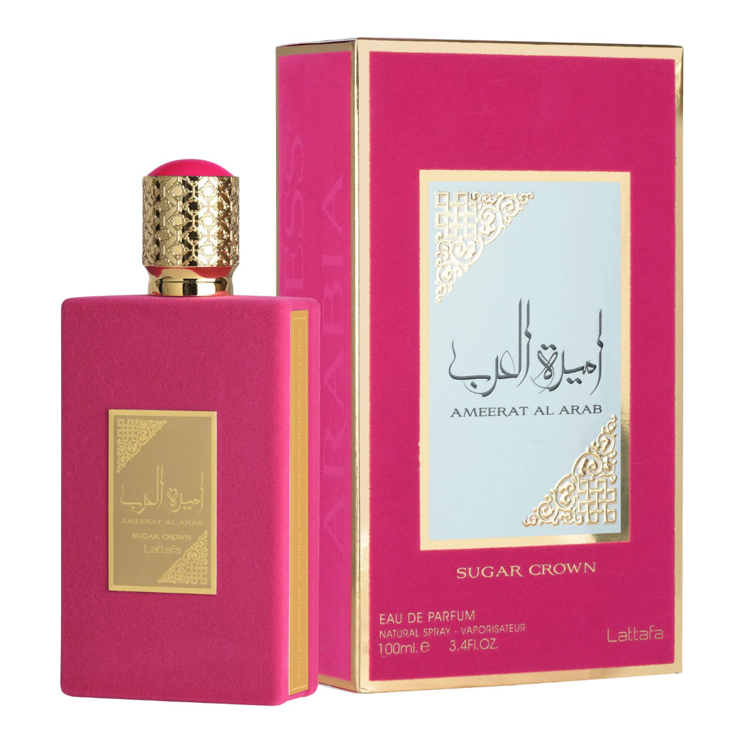 Lattafa Ameerat Al Arab Sugar Crown Eau De Parfum Spray for Women, 3.4 oz (100 mL)