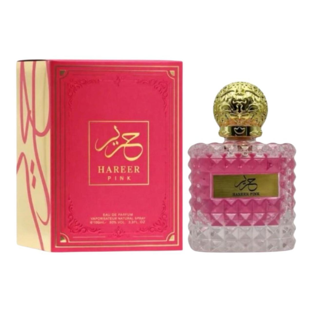 Aura Perfume Hareer Pink Eau De Parfum Spray for Women, 3.4 oz (100 mL)