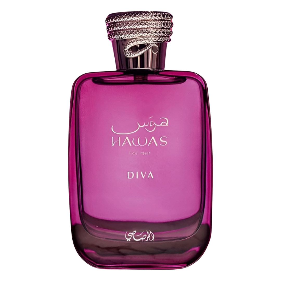 Rasasi Hawas Diva Eau De Parfum Spray for Women, 3.4 oz (100 mL)