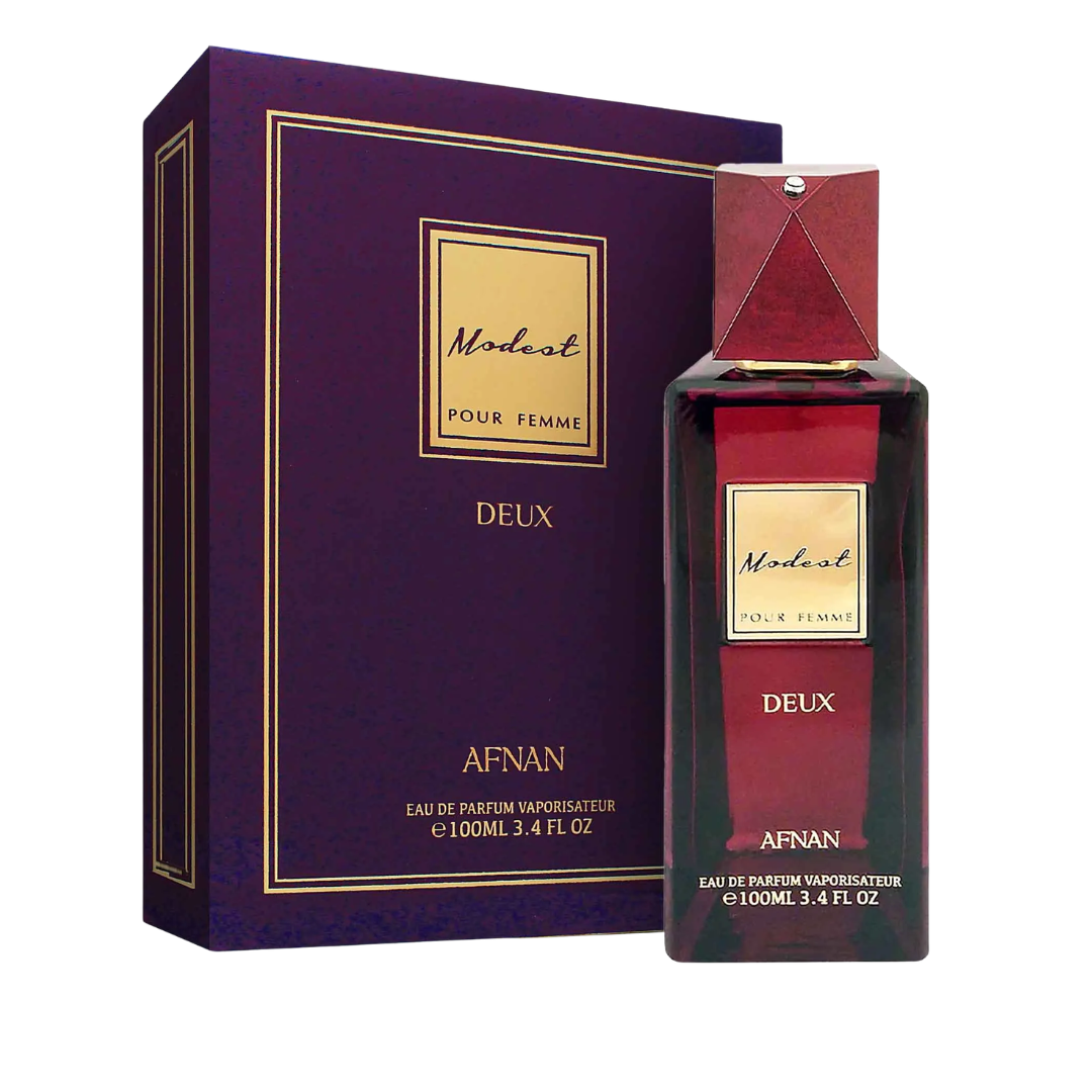 Afnan Modest Deux Eau De Parfum Spray for Women, 3.4 oz (100 mL)
