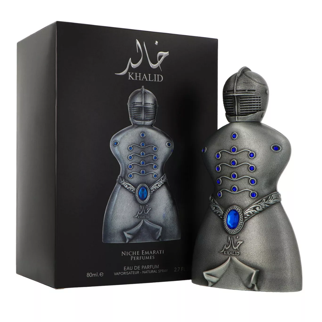 Lattafa Niche Emarati Khalid Eau De Parfum Spray for Unisex, 3.4 oz (100 mL)