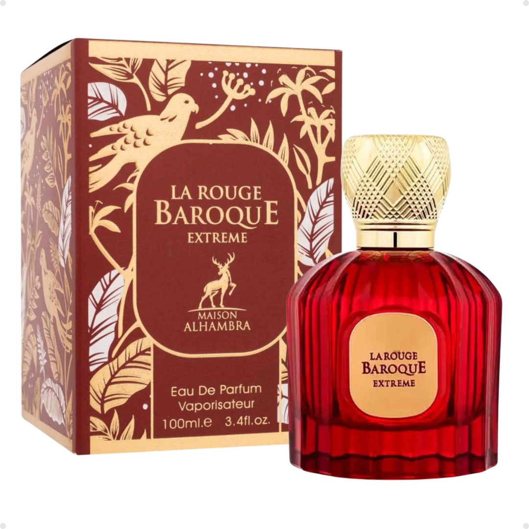 Maison Alhambra La Rouge Baroque Extreme Eau De Parfum Spray for Unisex, 3.4 oz (100 mL)