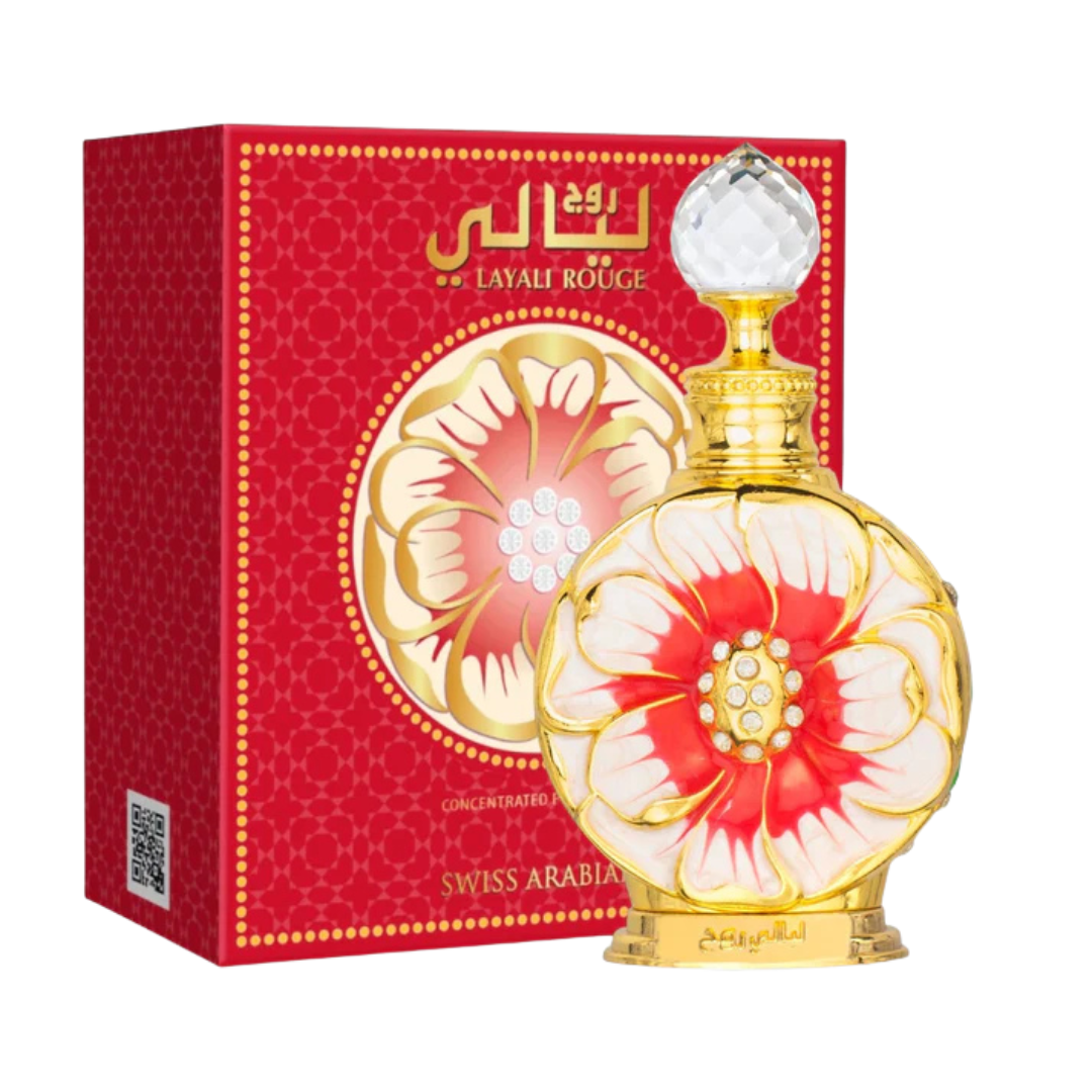 Swiss Arabian Layali Rouge Women Concentrated Perfume Oil 15 mL