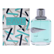 Sapil Rave Eau De Toilette Spray for Men, 3.4 oz (100 mL)