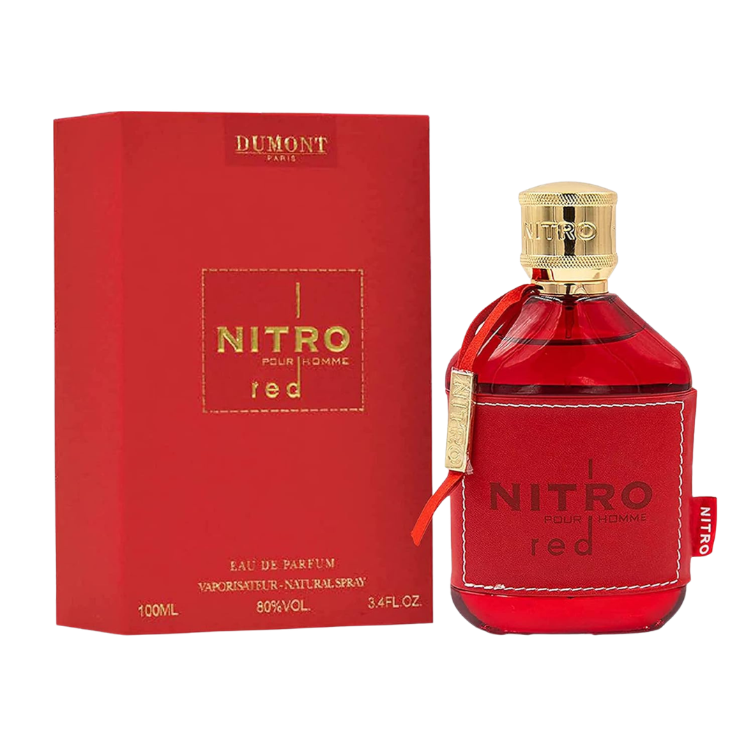 Dumont Nitro Red Eau De Parfum Spray for Men 3.4 oz (100 mL)