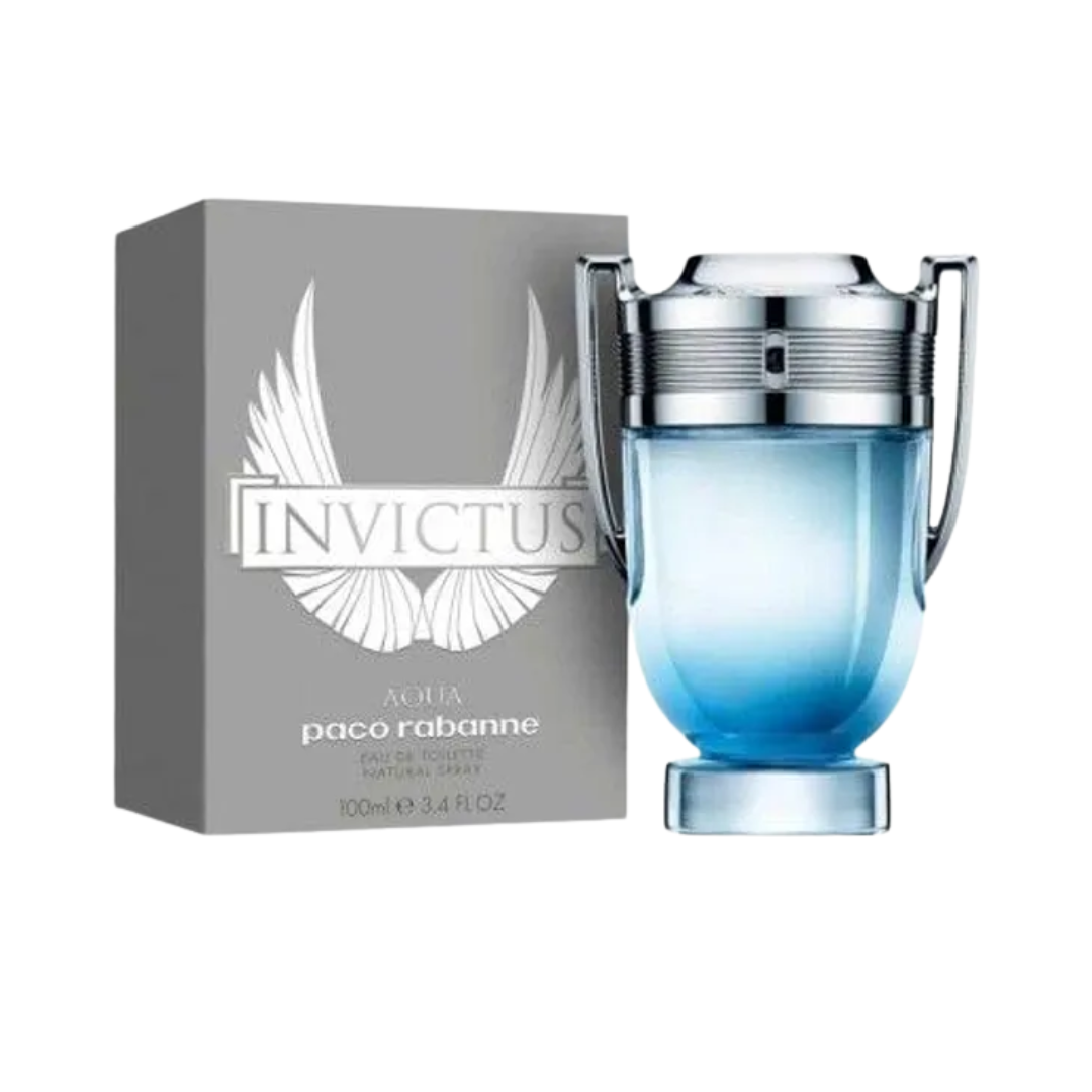 Paco Rabanne Invictus Aqua Eau De Toilett 100 mL / 3.4 oz wholesale fragrance - Bulk Depot LLC