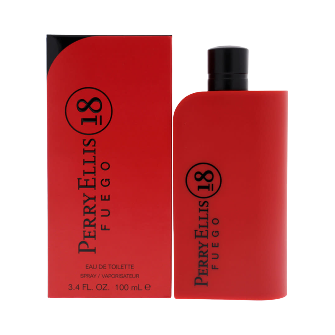 Perry Ellis 18 Fuego Eau De Toilette Spray for Men 3.4 oz bottle