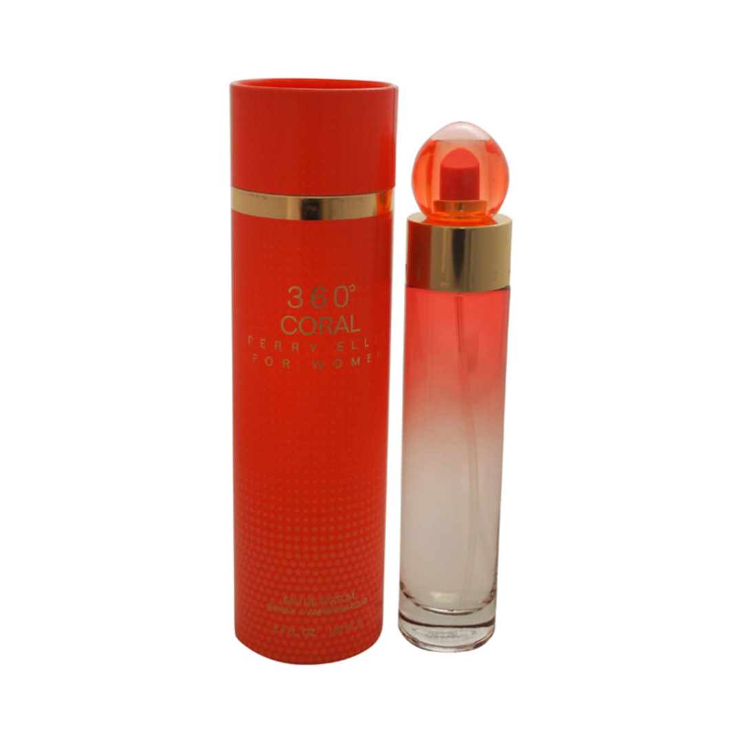 Perry Ellis 360° Coral for Women Eau De Parfum 3.4 oz bottle