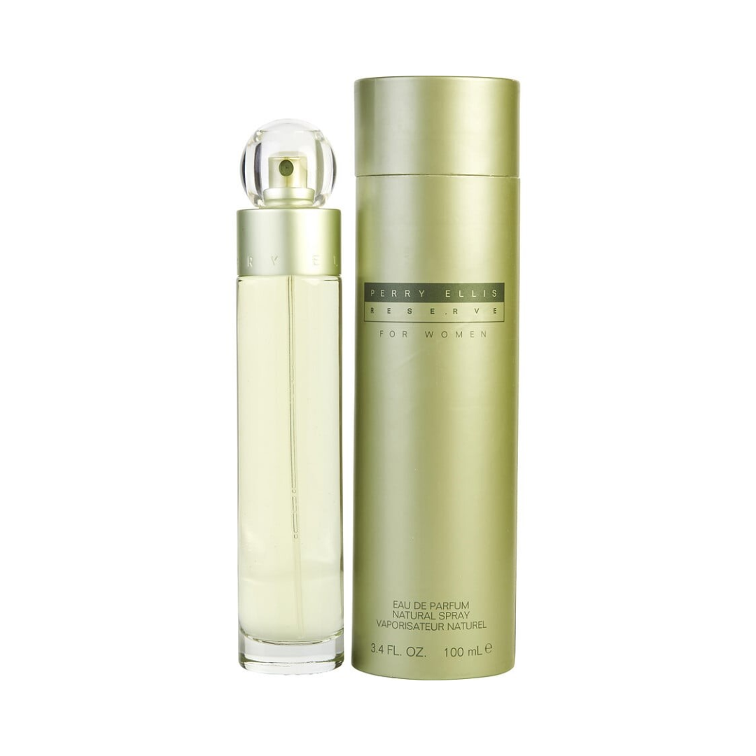 Perry Ellis Reserve Eau De Parfum 3.4 oz elegant amber floral fragrance.