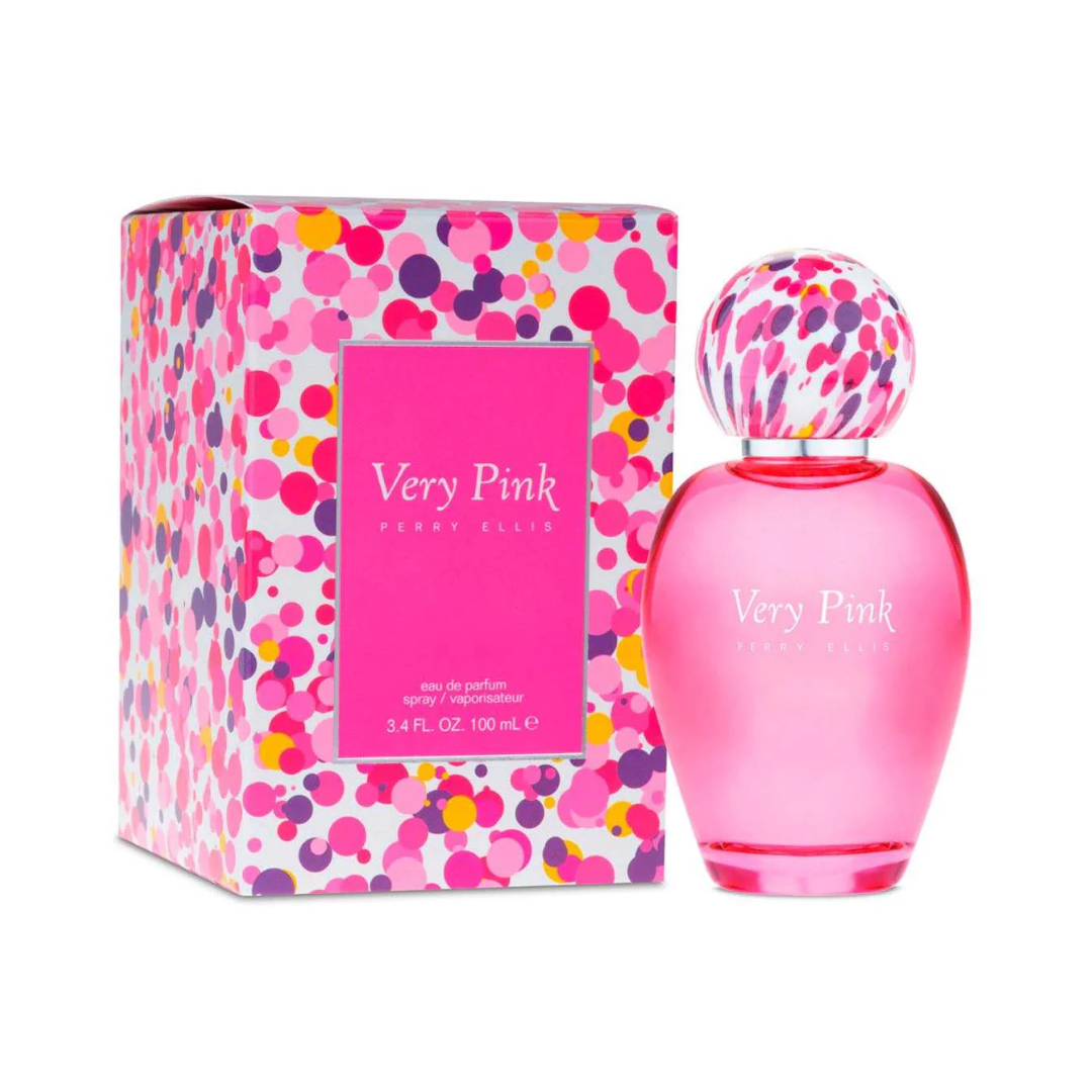 Perry Ellis Very Pink Eau De Parfum 3.4 oz elegant floral fruity scent