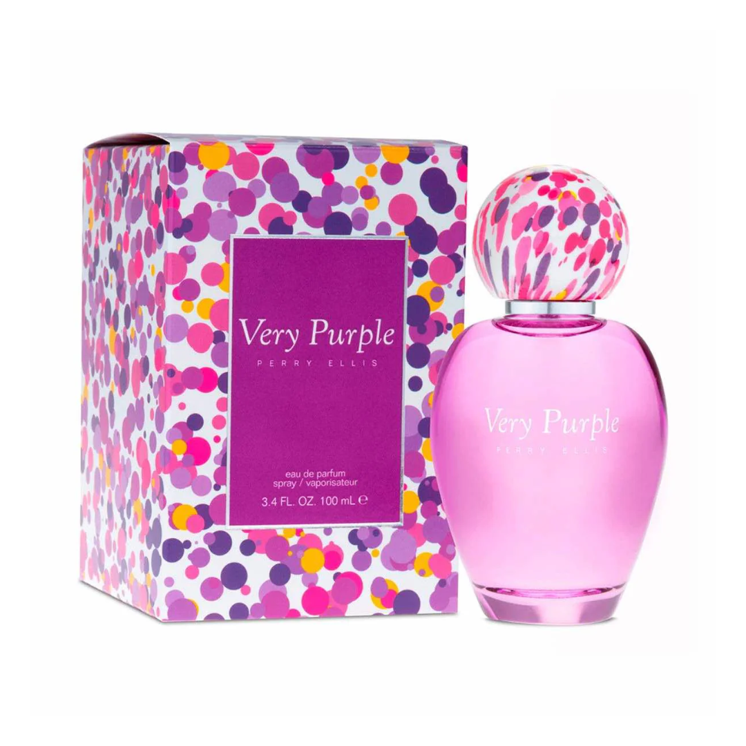 Perry Ellis Very Purple Eau De Parfum 3.4 oz elegant floral fragrance