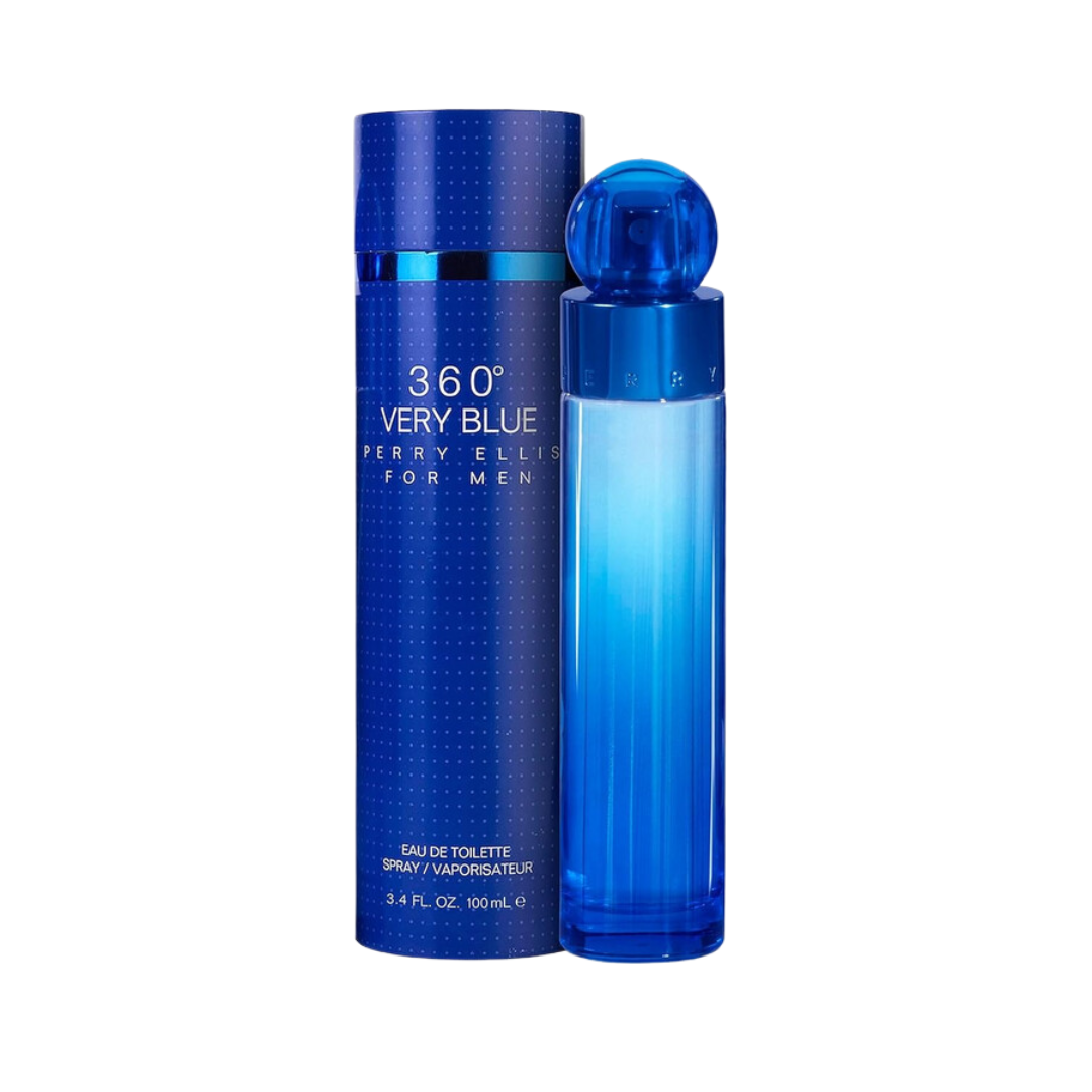 Perry Ellis 360° Very Blue EDT 100 mL / 3.4 oz wholesale fragrance - Bulk Depot LLC