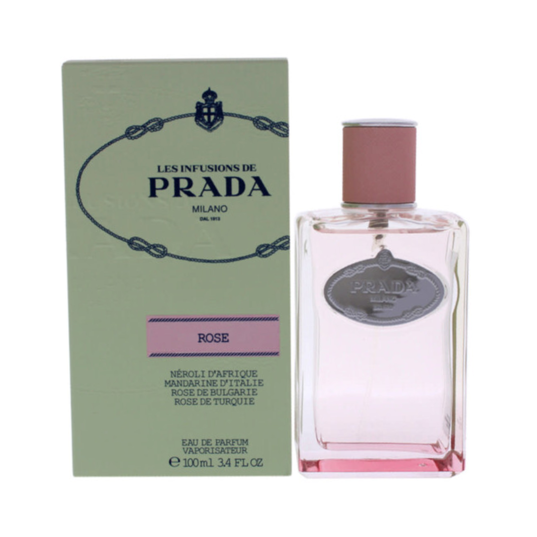 Prada Infusion De Rose Eau de Parfum 3.4 oz for women, floral fragrance
