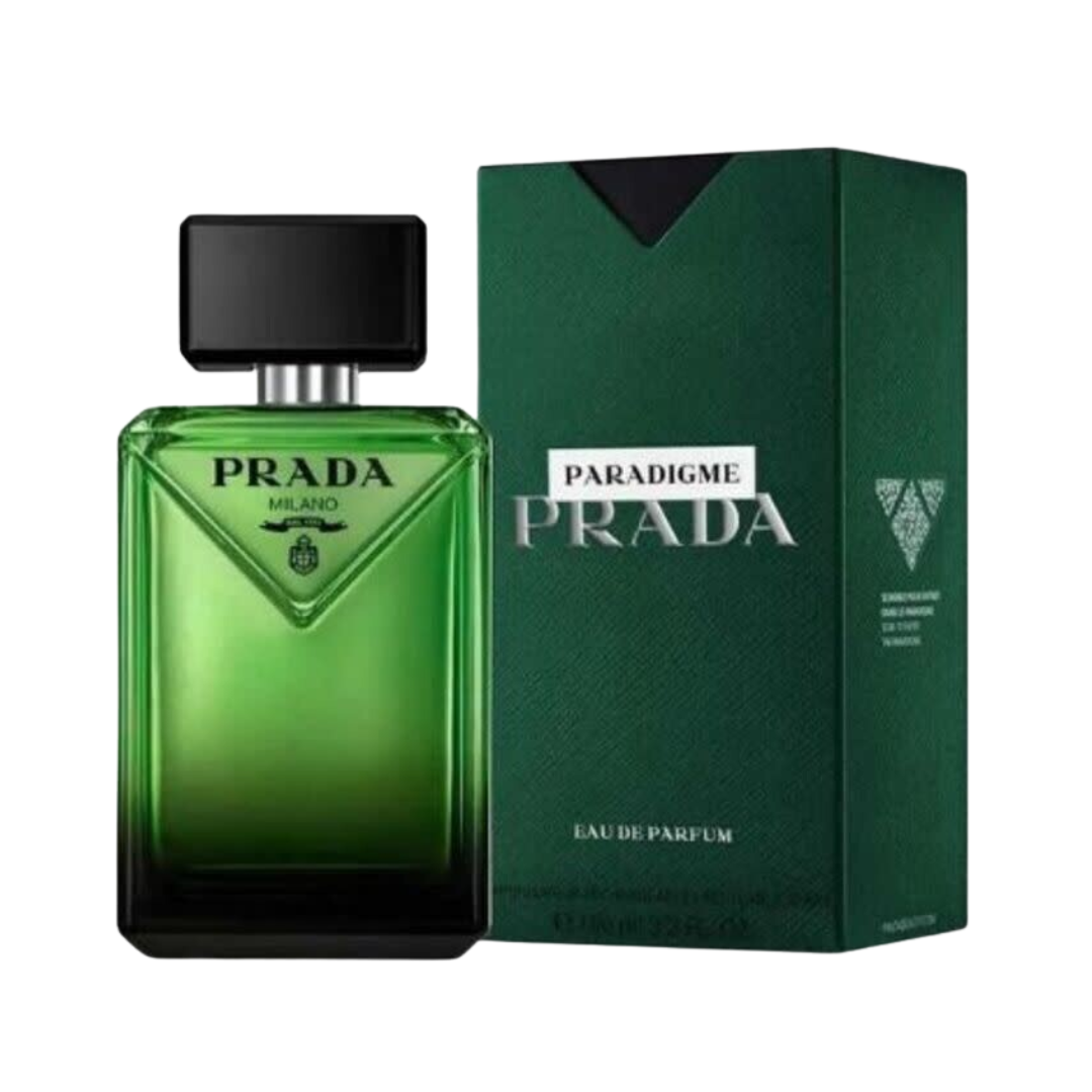 Prada Paradigme Eau de Parfum 3.3 oz for men, amber woody fragrance