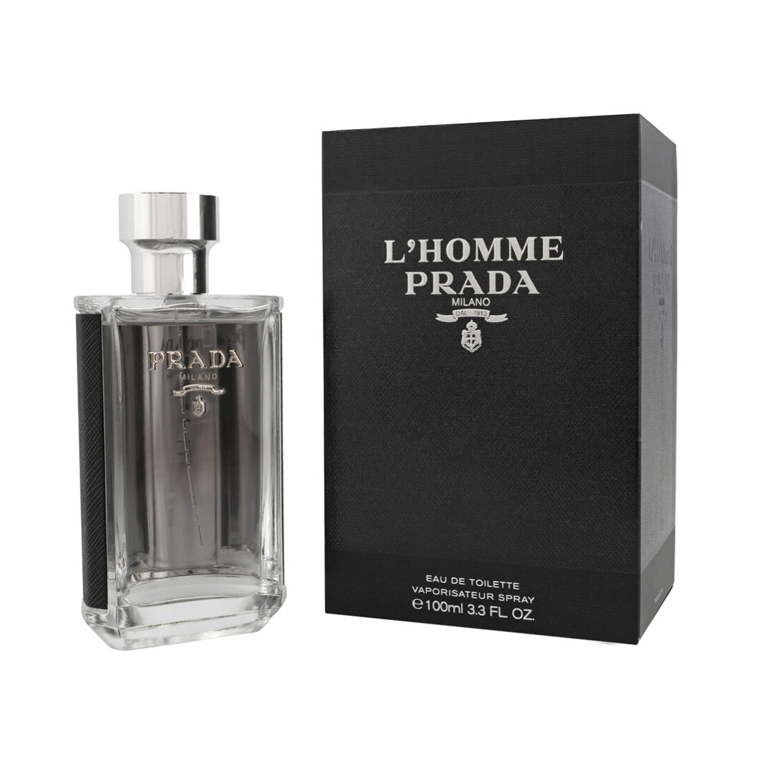 Prada L'Homme Eau de Toilette 3.3 oz for men, woody chypre fragrance