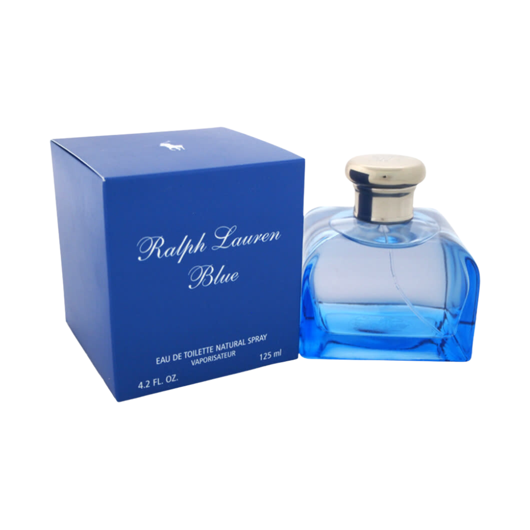 Ralph Lauren Blue Eau de Toilette 4.2 oz for women, floral fragrance